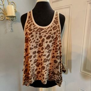 Leopard Racerback Flowy Tank